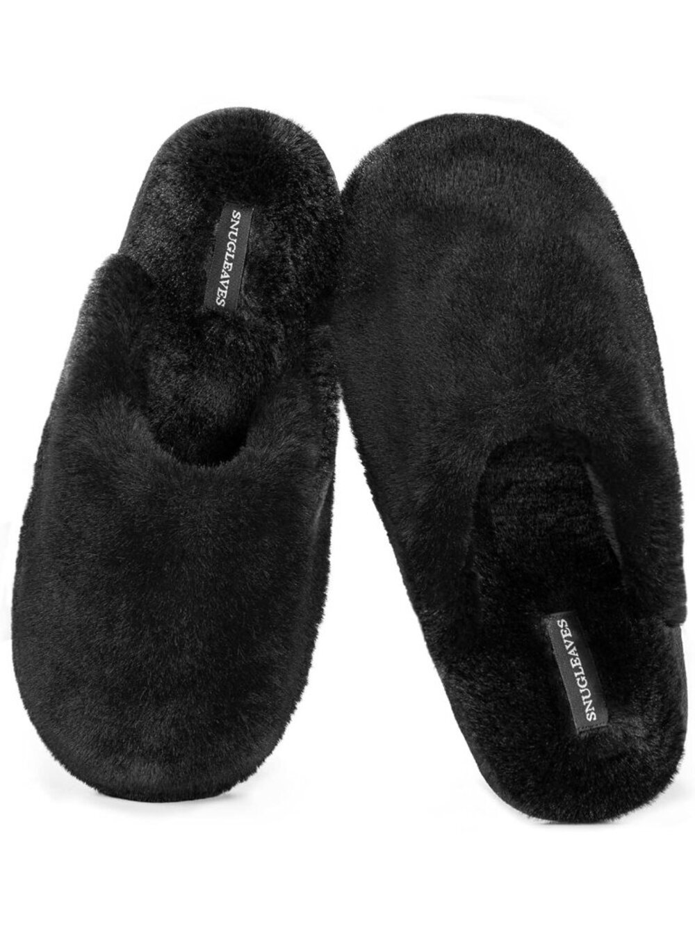 Cozy Fuzzy Scuff Slippers for Women | Soft Memory Foam, Non-Slip Indoor Shoes